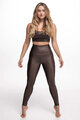 ATHLEEYA legíny - ESSENTIAL SHINE - hnedá