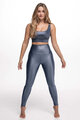 ATHLEEYA legíny - ESSENTIAL SHINE - modrá