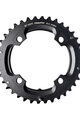 SRAM prevodník - MTB 38T 104 S1 49 CHAINLINE AL5 2X10 NO PIN BLAST - čierna