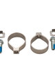 SRAM objímka - SHIFTER CLAMP KIT RED - strieborná