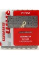 SRAM reťaz - PC 951 - zlatá/strieborná