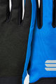 SPORTFUL Cyklistické rukavice dlhoprsté - KIDS SOFTSHELL - modrá/čierna