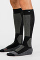 SPORTFUL Cyklistické podkolienky - WARM WOOL LONG - čierna/šedá