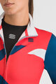 SPORTFUL Cyklistický dres s dlhým rukávom zimný - SQUADRA W - červená/modrá
