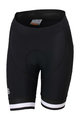 SPORTFUL Cyklistické nohavice krátke bez trakov - BODYFIT CLASSIC - čierna/biela