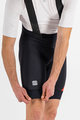 SPORTFUL Cyklistické nohavice krátke s trakmi - FIANDRE NORAIN PRO - čierna