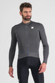 SPORTFUL Cyklistický dres s dlhým rukávom zimný - MONOCROM THERMAL - antracitová