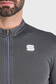 SPORTFUL Cyklistický dres s dlhým rukávom zimný - MONOCROM THERMAL - antracitová