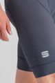 SPORTFUL Cyklistické nohavice krátke s trakmi - BODYFIT PRO - modrá