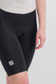 SPORTFUL Cyklistické nohavice krátke s trakmi - TOTAL COMFORT - čierna