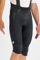 SPORTFUL Cyklistické nohavice krátke s trakmi - BODYFIT PRO THERMAL - čierna