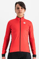 SPORTFUL Cyklistická vetruodolná bunda - NEO SOFTSHELL - červená/čierna