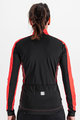 SPORTFUL Cyklistická vetruodolná bunda - NEO SOFTSHELL - červená/čierna