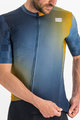 SPORTFUL Cyklistický dres s krátkym rukávom - ROCKET - modrá/žltá