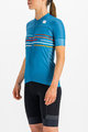 SPORTFUL Cyklistický dres s krátkym rukávom - VELODROME - modrá