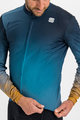 SPORTFUL Cyklistický dres s dlhým rukávom zimný - ROCKET THERMAL - modrá/hnedá