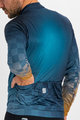 SPORTFUL Cyklistický dres s dlhým rukávom zimný - ROCKET THERMAL - modrá/hnedá