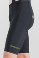 SPORTFUL Cyklistické nohavice krátke s trakmi - BODYFIT CLASSIC - čierna/zlatá