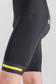 SPORTFUL Cyklistické nohavice krátke s trakmi - NEO - čierna/žltá
