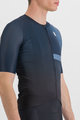 SPORTFUL Cyklistický dres s krátkym rukávom - BOMBER - čierna/modrá