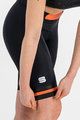 SPORTFUL Cyklistické nohavice krátke bez trakov - NEO - čierna/červená