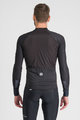 SPORTFUL Cyklistický dres s dlhým rukávom zimný - BODYFIT PRO - čierna/hnedá