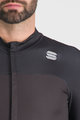 SPORTFUL Cyklistický dres s dlhým rukávom zimný - BODYFIT PRO - čierna/hnedá