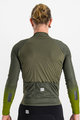 SPORTFUL Cyklistický dres s dlhým rukávom zimný - BODYFIT PRO - zelená