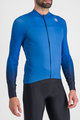 SPORTFUL Cyklistický dres s dlhým rukávom zimný - BODYFIT PRO - modrá