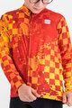 SPORTFUL Cyklistický dres s dlhým rukávom zimný - KID THERMAL - červená/žltá