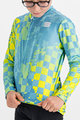 SPORTFUL Cyklistický dres s dlhým rukávom zimný - KID THERMAL - modrá/žltá