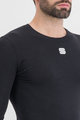 SPORTFUL Cyklistické tričko s dlhým rukávom - MERINO LS - čierna