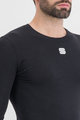 SPORTFUL Cyklistické tričko s dlhým rukávom - MERINO LS - čierna