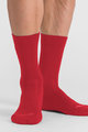 SPORTFUL Cyklistické ponožky klasické - MATCHY WOOL - červená