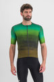 SPORTFUL Cyklistický dres s krátkym rukávom - FLOW SUPERGIARA - zelená/hnedá