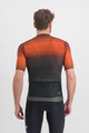 SPORTFUL Cyklistický dres s krátkym rukávom - FLOW SUPERGIARA - oranžová/šedá
