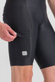 SPORTFUL Cyklistické nohavice krátke s trakmi - GIARA - čierna