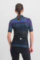 SPORTFUL Cyklistický dres s krátkym rukávom - FLOW SUPERGIARA W - modrá/čierna