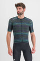 SPORTFUL Cyklistický dres s krátkym rukávom - GLITCH BOMBER - čierna/viacfarebná