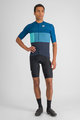 SPORTFUL Cyklistický dres s krátkym rukávom - SNAP - modrá