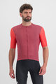 SPORTFUL Cyklistický dres s krátkym rukávom - CHECKMATE - fialová/ružová