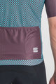 SPORTFUL Cyklistický dres s krátkym rukávom - CHECKMATE - modrá/fialová
