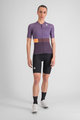 SPORTFUL Cyklistický dres s krátkym rukávom - SNAP - fialová