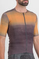 SPORTFUL Cyklistický dres s krátkym rukávom - SKY RIDER SUPERGIARA - hnedá/oranžová