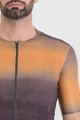 SPORTFUL Cyklistický dres s krátkym rukávom - SKY RIDER SUPERGIARA - hnedá/oranžová