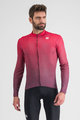 SPORTFUL Cyklistický dres s dlhým rukávom zimný - ROCKET THERMAL - červená/fialová
