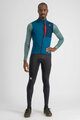 SPORTFUL Cyklistický dres s dlhým rukávom zimný - SUPERGIARA THERMAL - modrá/zelená