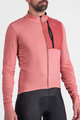 SPORTFUL Cyklistický dres s dlhým rukávom zimný - SUPERGIARA THERMAL - ružová