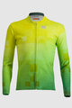 SPORTFUL Cyklistický dres s dlhým rukávom zimný - KID THERMAL - žltá/zelená