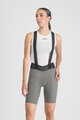 SPORTFUL Cyklistické nohavice krátke s trakmi - SRK W - šedá